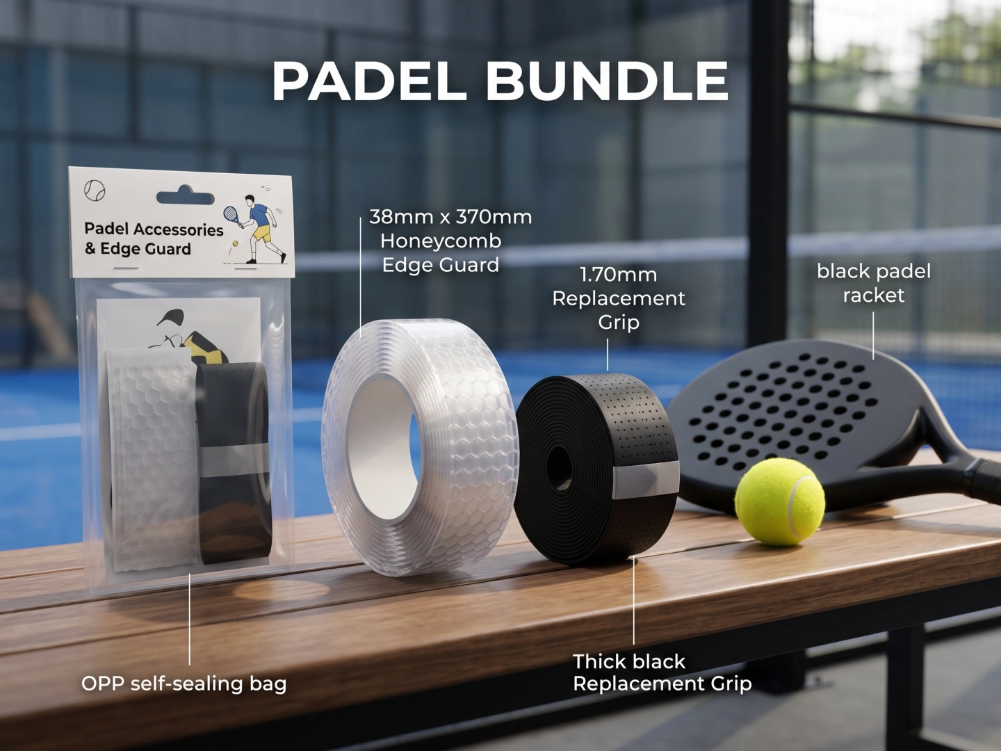 Heavy-Duty Padel Armor & Shock-Absorbing Set